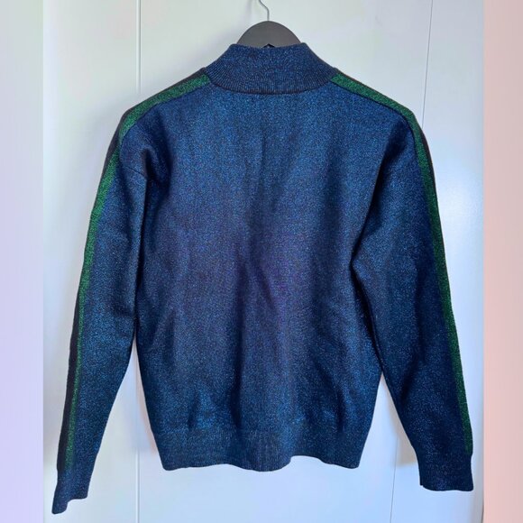 Suncoo Navy, Green and Black Sparkly Zip-Up - Picture 3 of 6